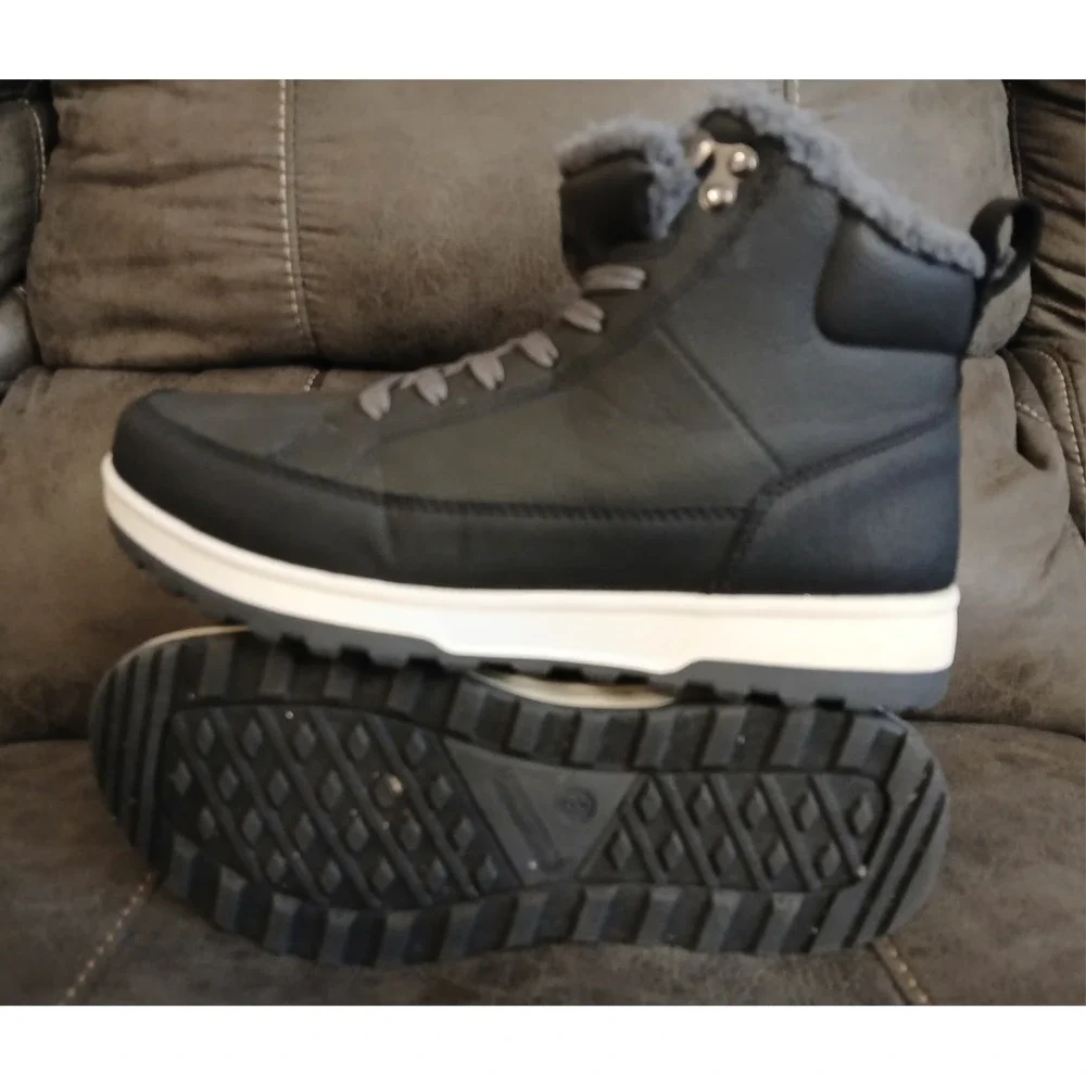 Weatherproof Men's Logjam Memory Foam Sneaker Boots Black Size 8‎ #1047